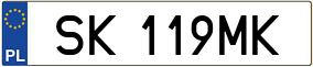 Truck License Plate